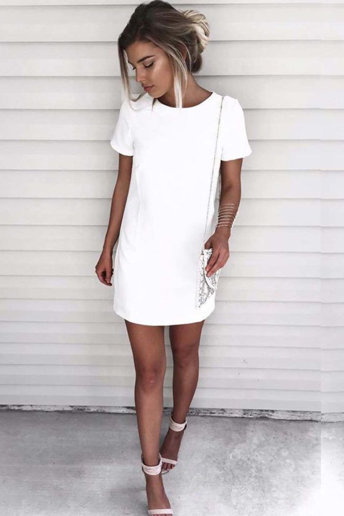 Look com Vestido Branco