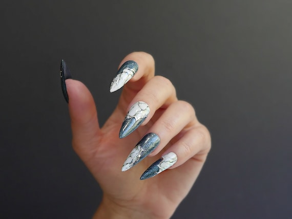 Stiletto Decorated Nail