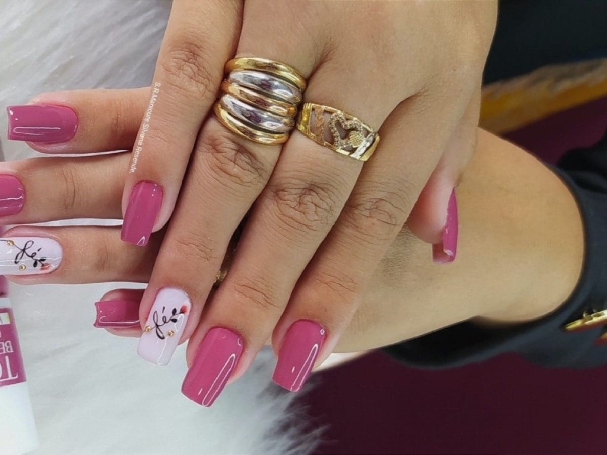 Unhas Decoradas Rosa