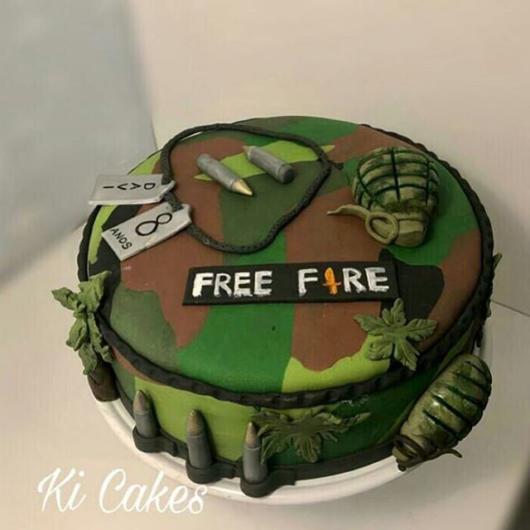 Bolo Decorado Camuflado