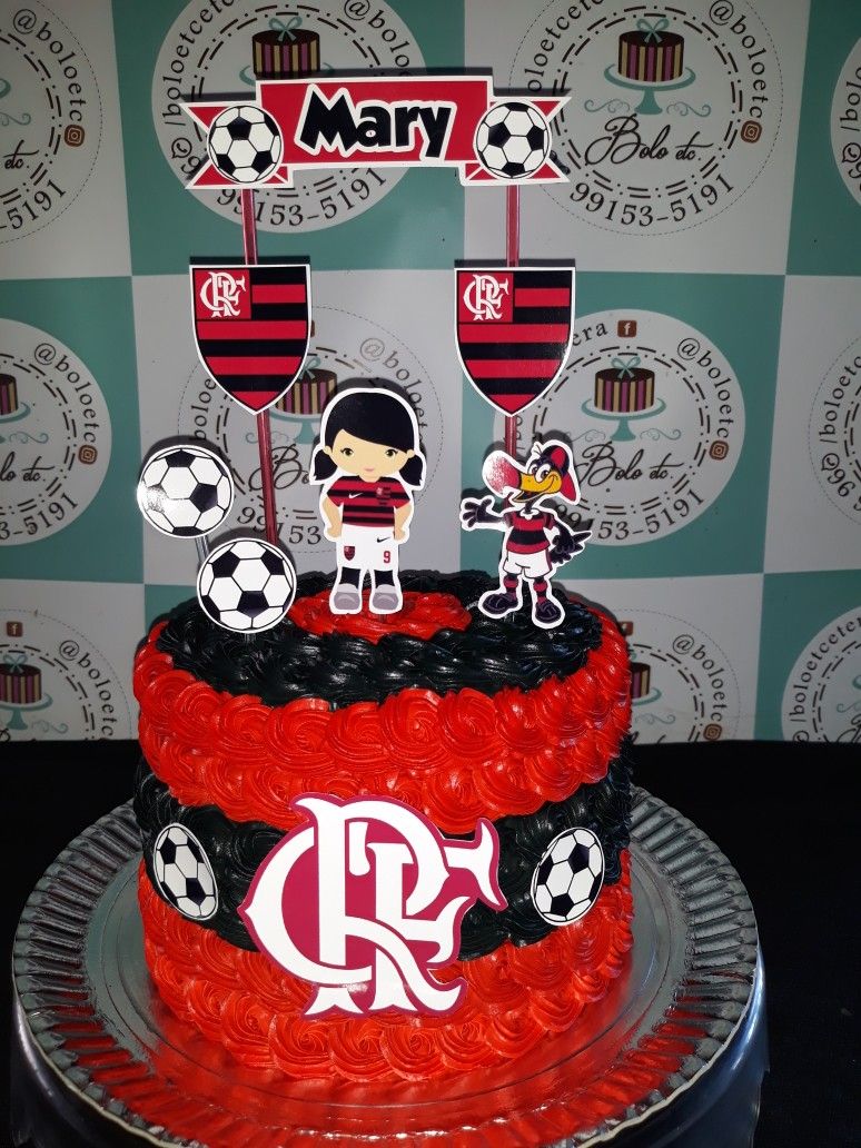 Bolo Decorado Flamengo