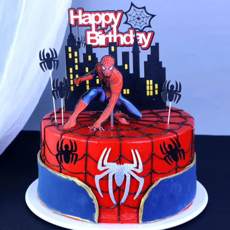 Spider Man Decorated Cake