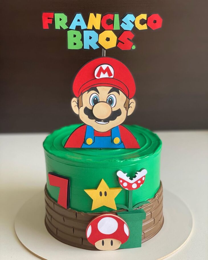 Bolo Decorado Mario Bros