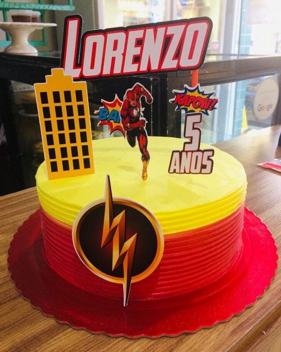 Bolo Decorado The Flash