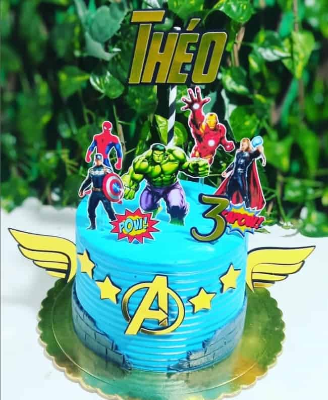 Bolo Decorado Vingadores