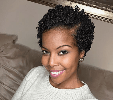 women's short afro hair