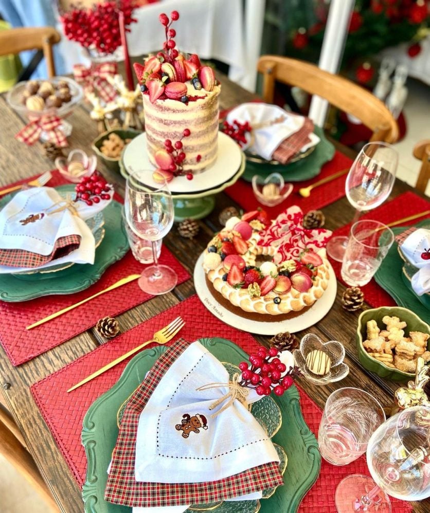 Decoração de Mesa de Natal