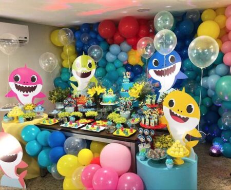 decoracao-festa-baby-shark