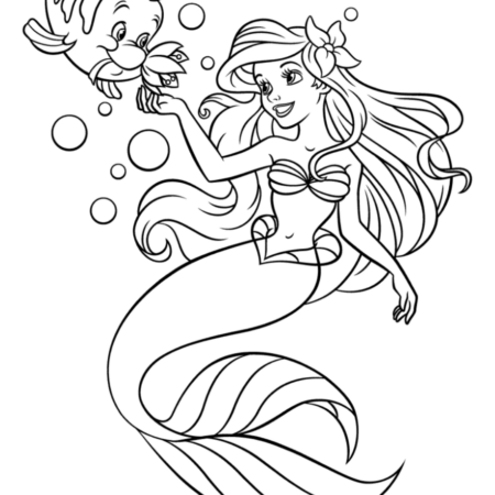 desenho-para-colorir-ariel