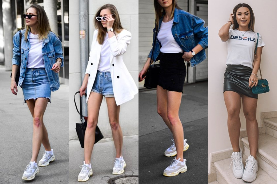 Look with Chunky Sneakers