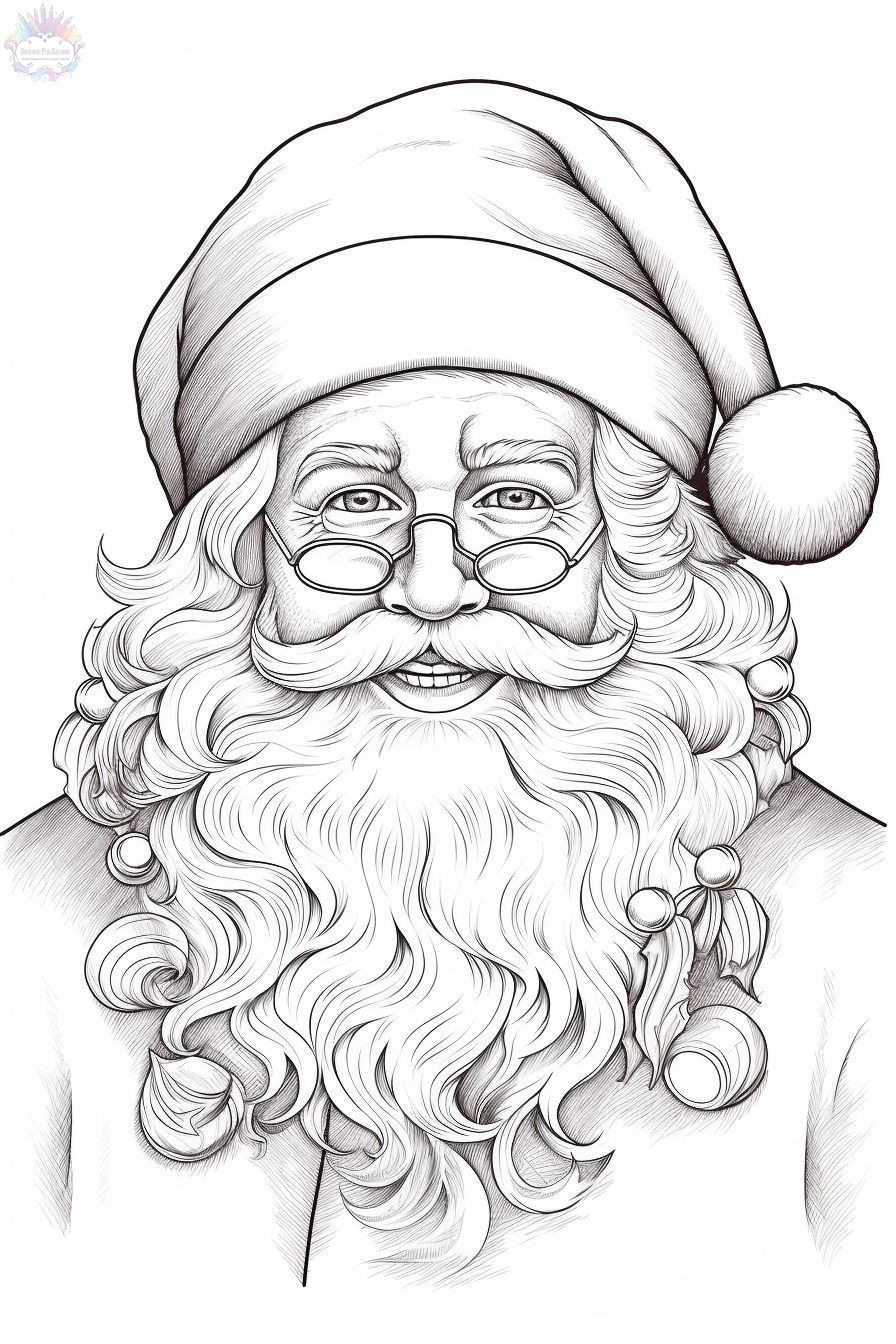 Papai Noel para Colorir