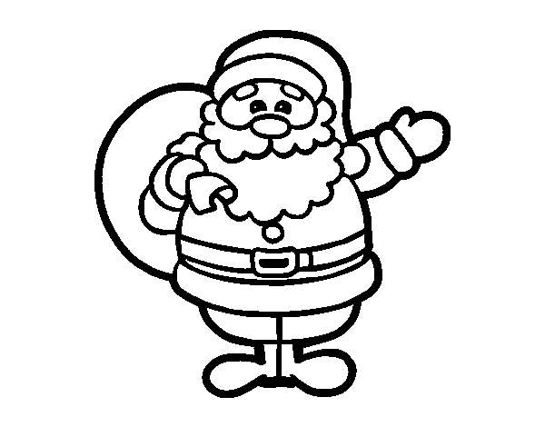 Papai Noel para Colorir