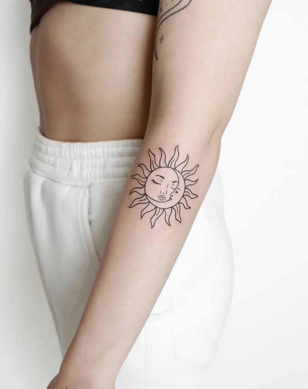 sun and moon tattoo