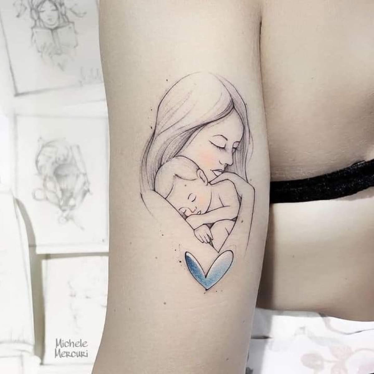 Mother and Child Tattoo