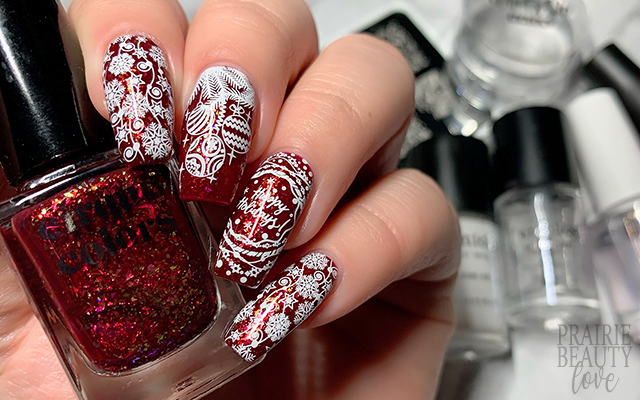 Red Decorated Nail