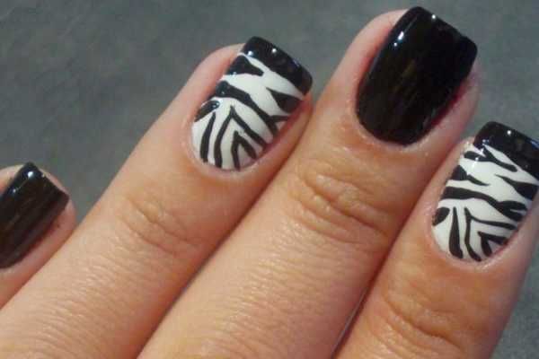 Unha Decorada Zebra