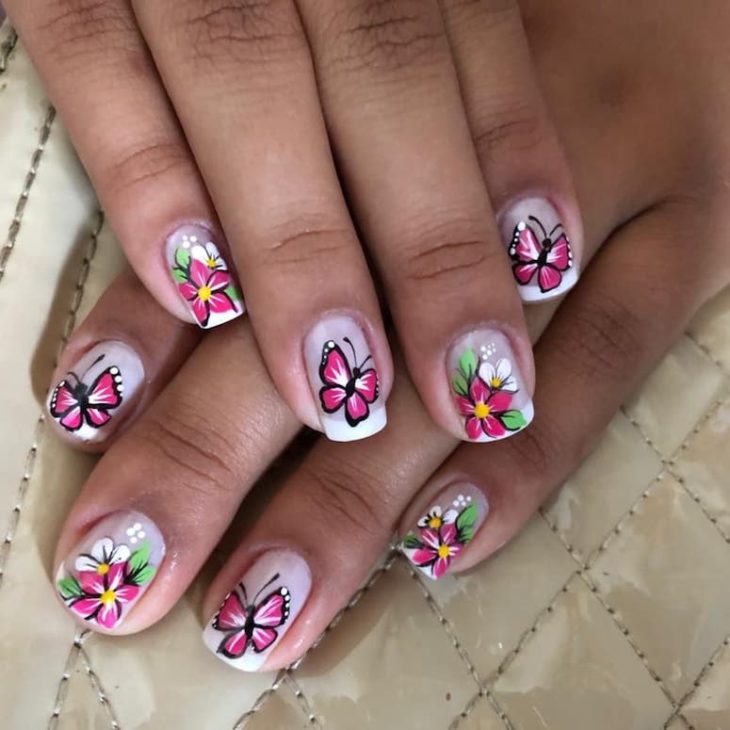 Unhas Decoradas De Flor