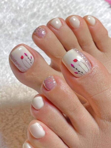 unhas-decoradas-do-pe-com-flores