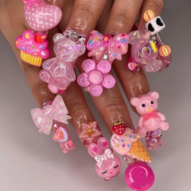 Kawaii Decorated Nails