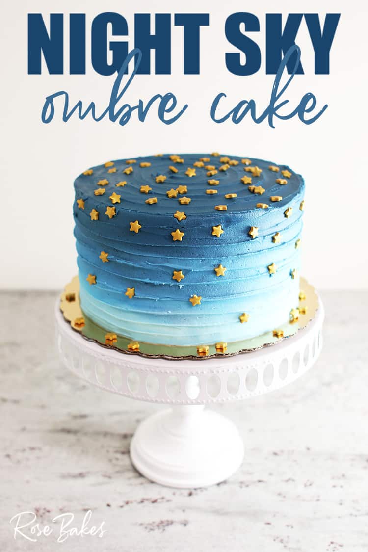 Blue Decorated Cake