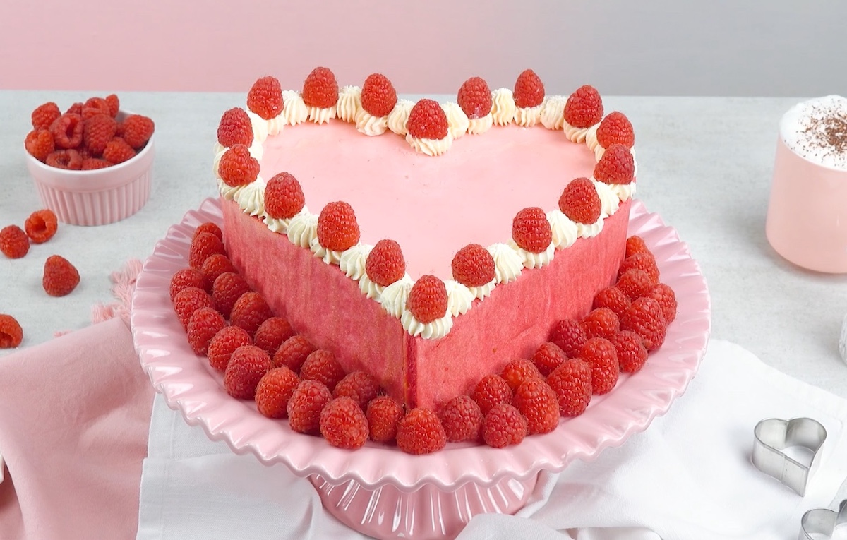 Heart Decorated Cake