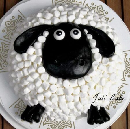 Sheep Decorated Cake