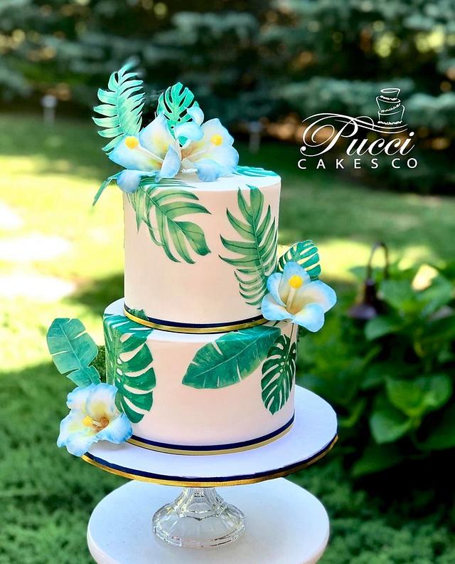 Tropical Decorated Cake