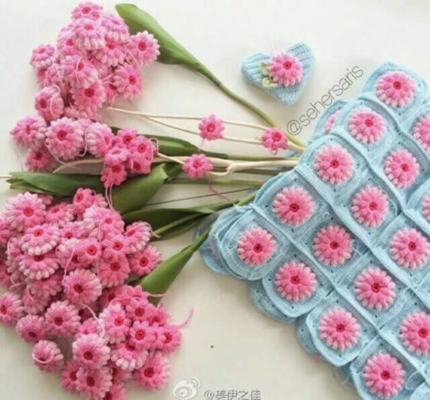 Modelos de Flores De Croche Para Aplicacao