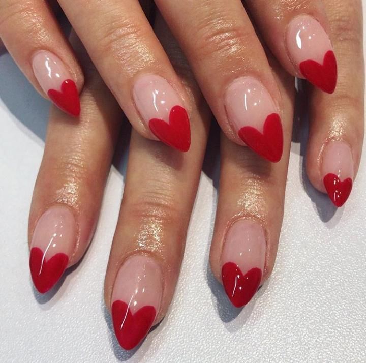 Heart Decorated Nails