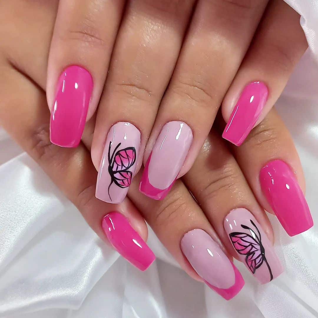 Unhas Decoradas Rosa