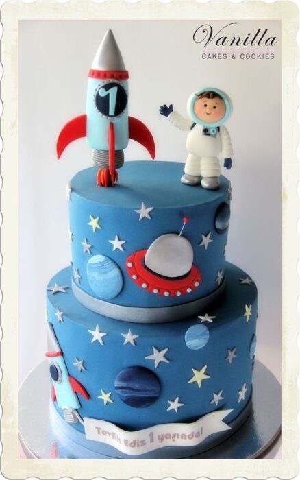 Astronaut Decorated Cake