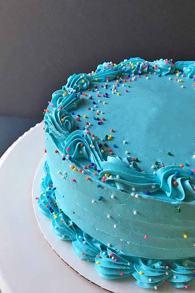 Blue Decorated Cake