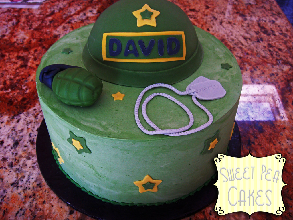 Decorated Army Cake