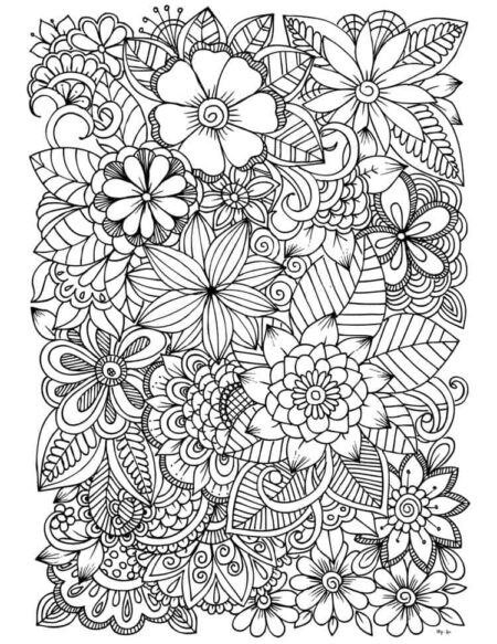 desenho-para-colorir-flores