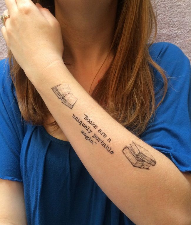 book tattoo