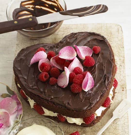 Heart Decorated Cake