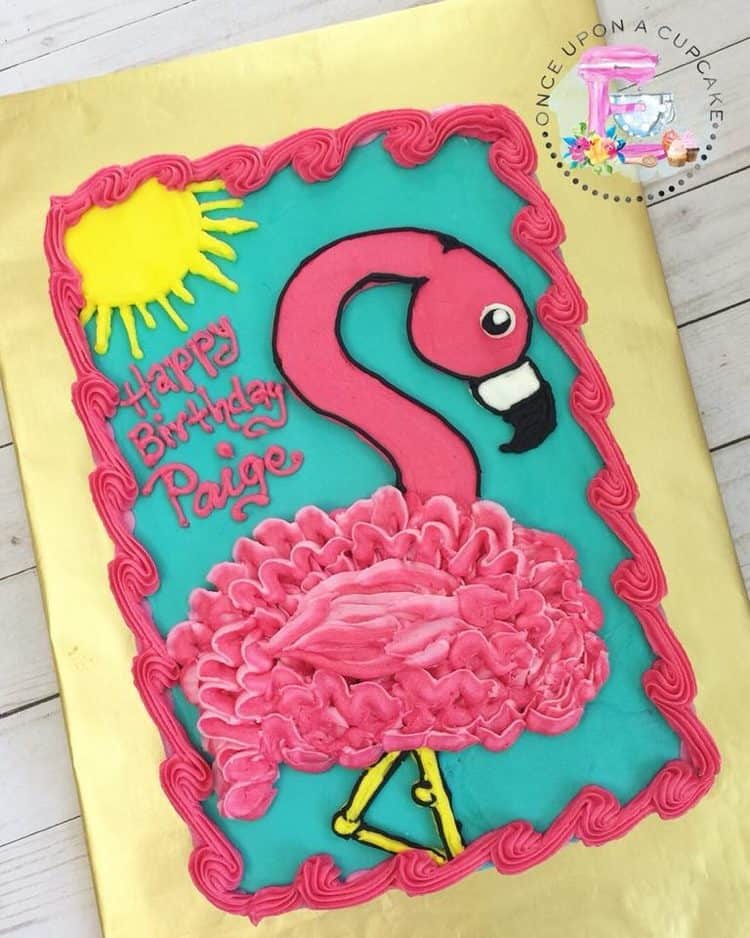 Flamingo Decorated Cake