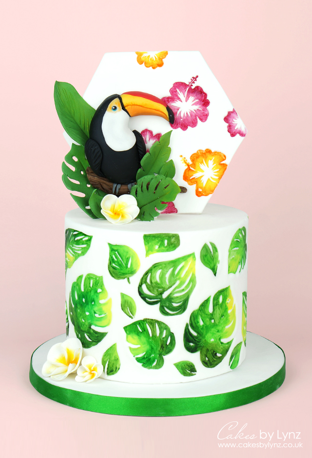 Tropical Decorated Cake