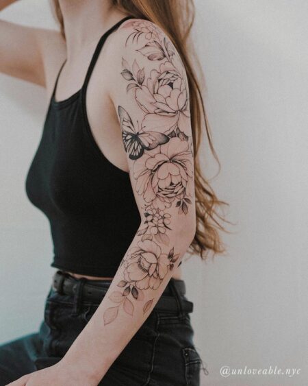 tatuagem-feminina-floral