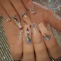 Nail Decorated With Stones