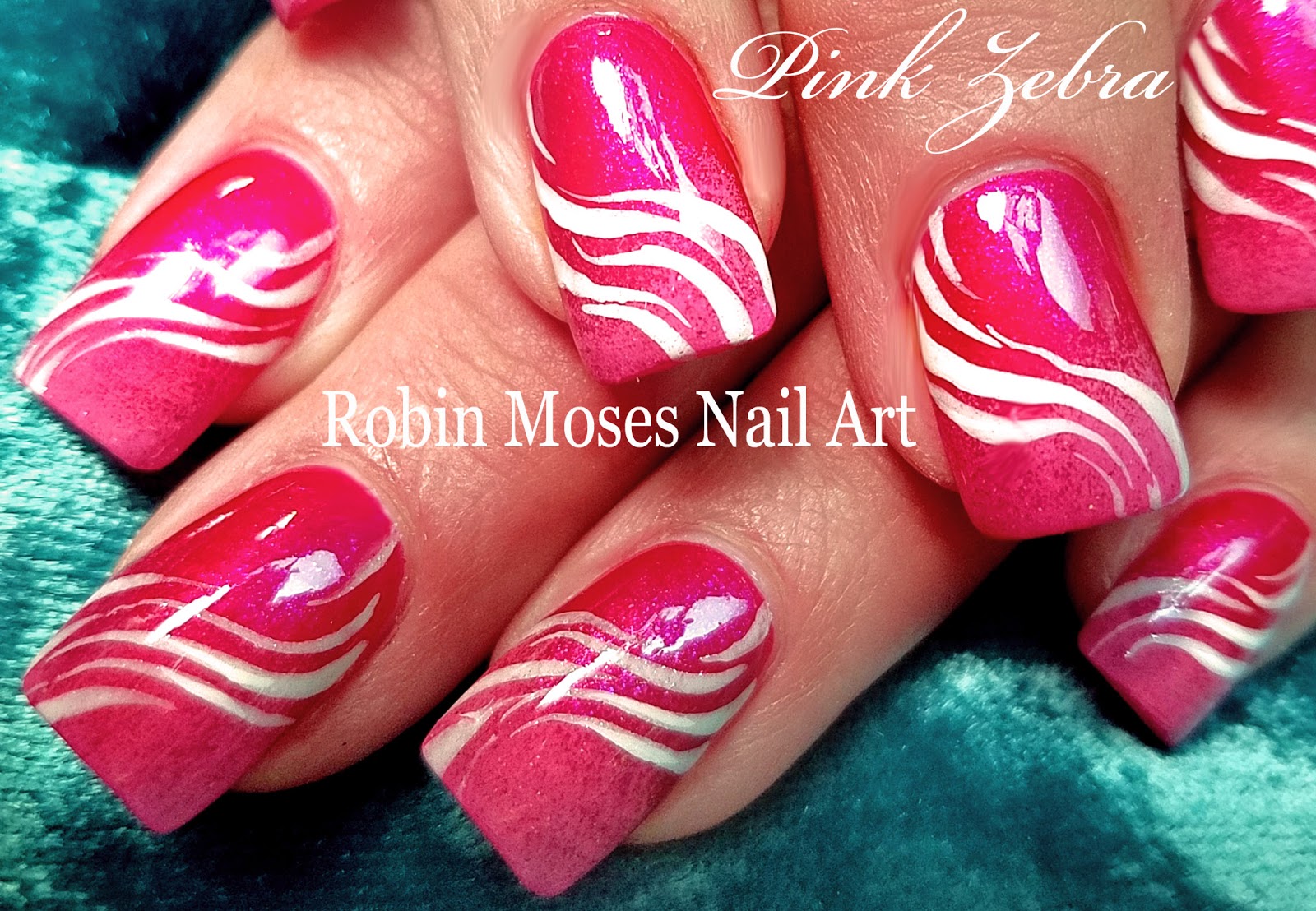 Zebra Decorated Nail