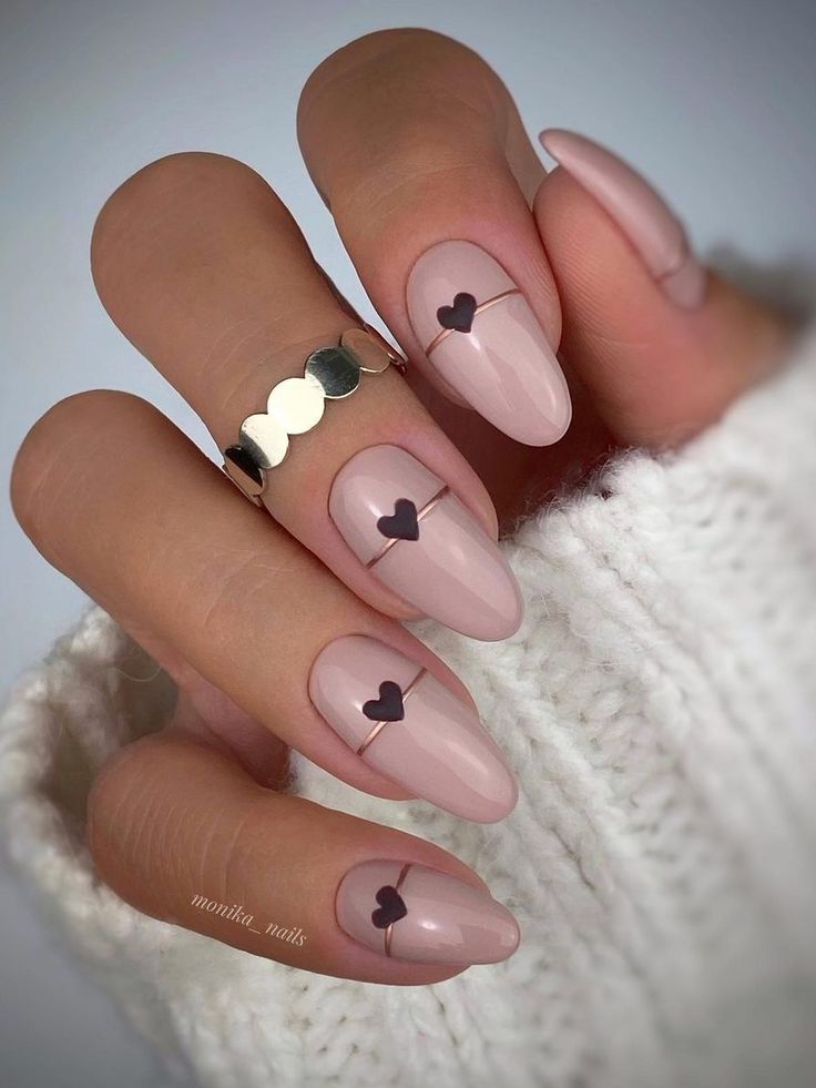 Heart Decorated Nails