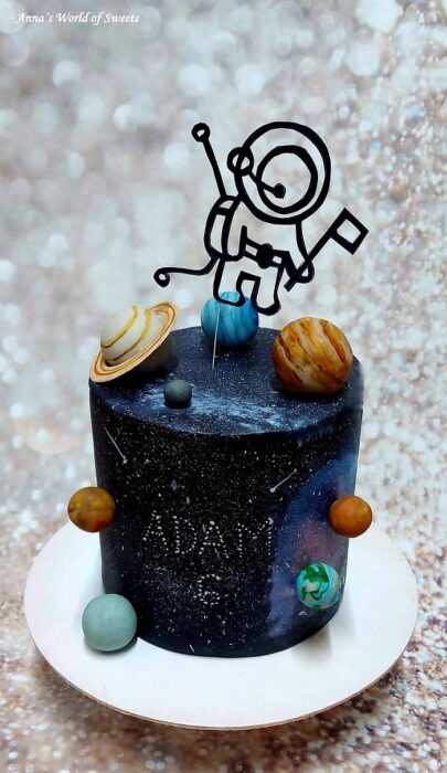 Astronaut Decorated Cake