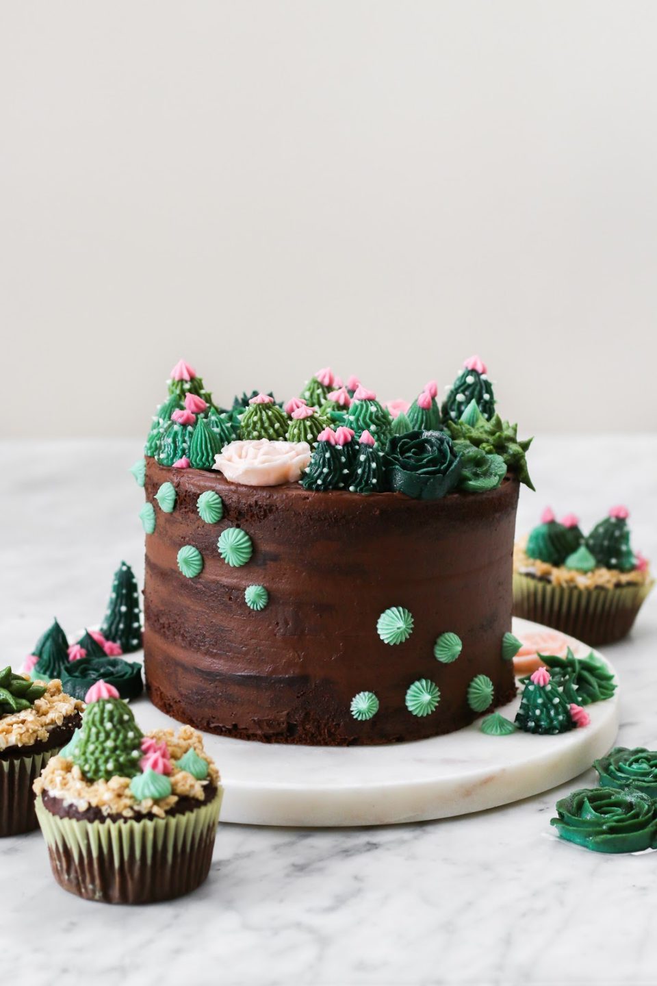 Cactus Decorated Cake