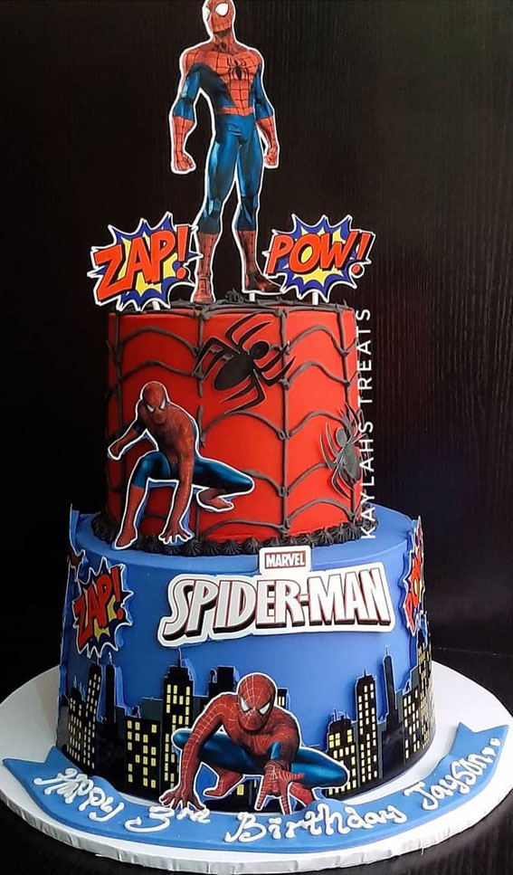 Spider Man Decorated Cake