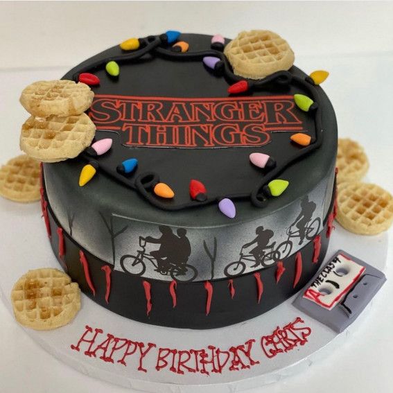 Stranger Things Decorated Cake