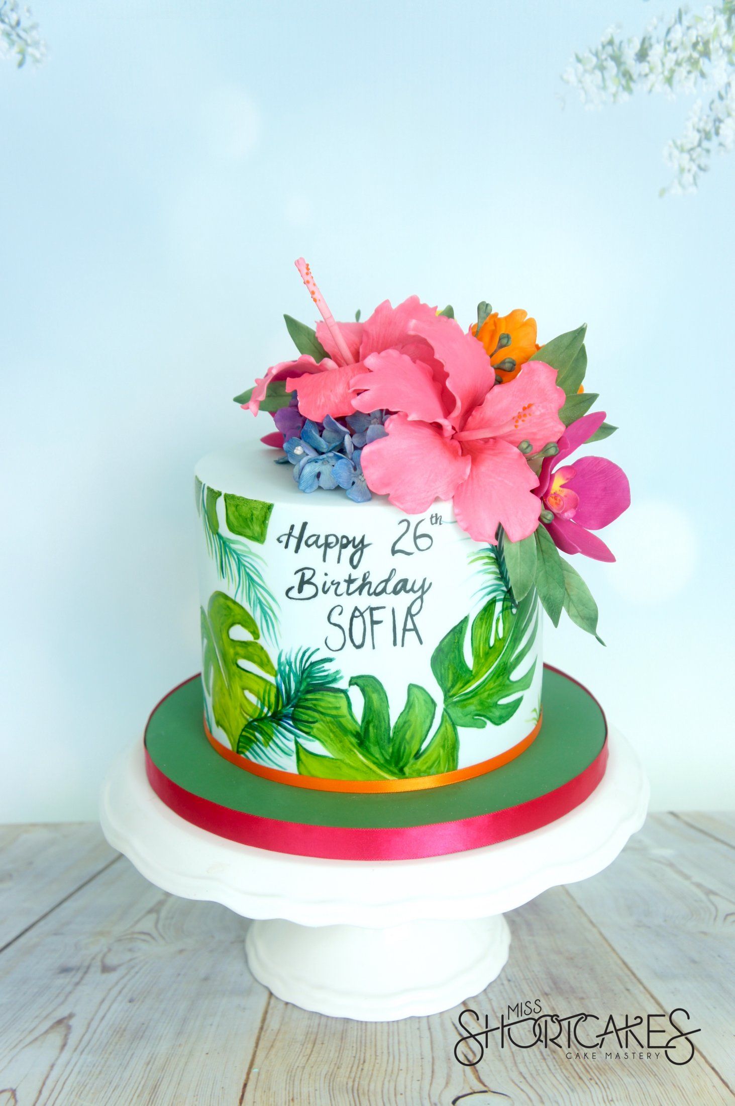 Tropical Decorated Cake