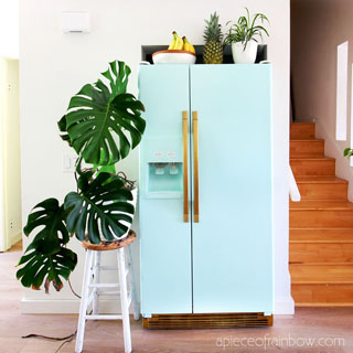 Decoration of Colored Refrigerators