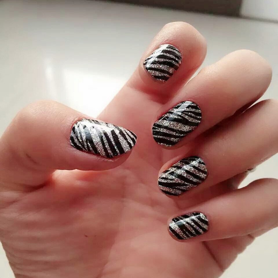 Zebra and Jaguar Decorated Nails