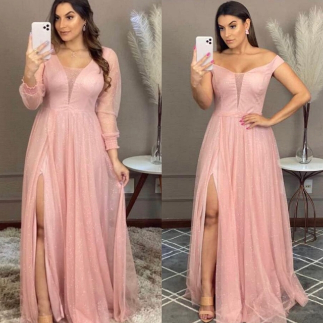 vestido rosa claro madrinhas